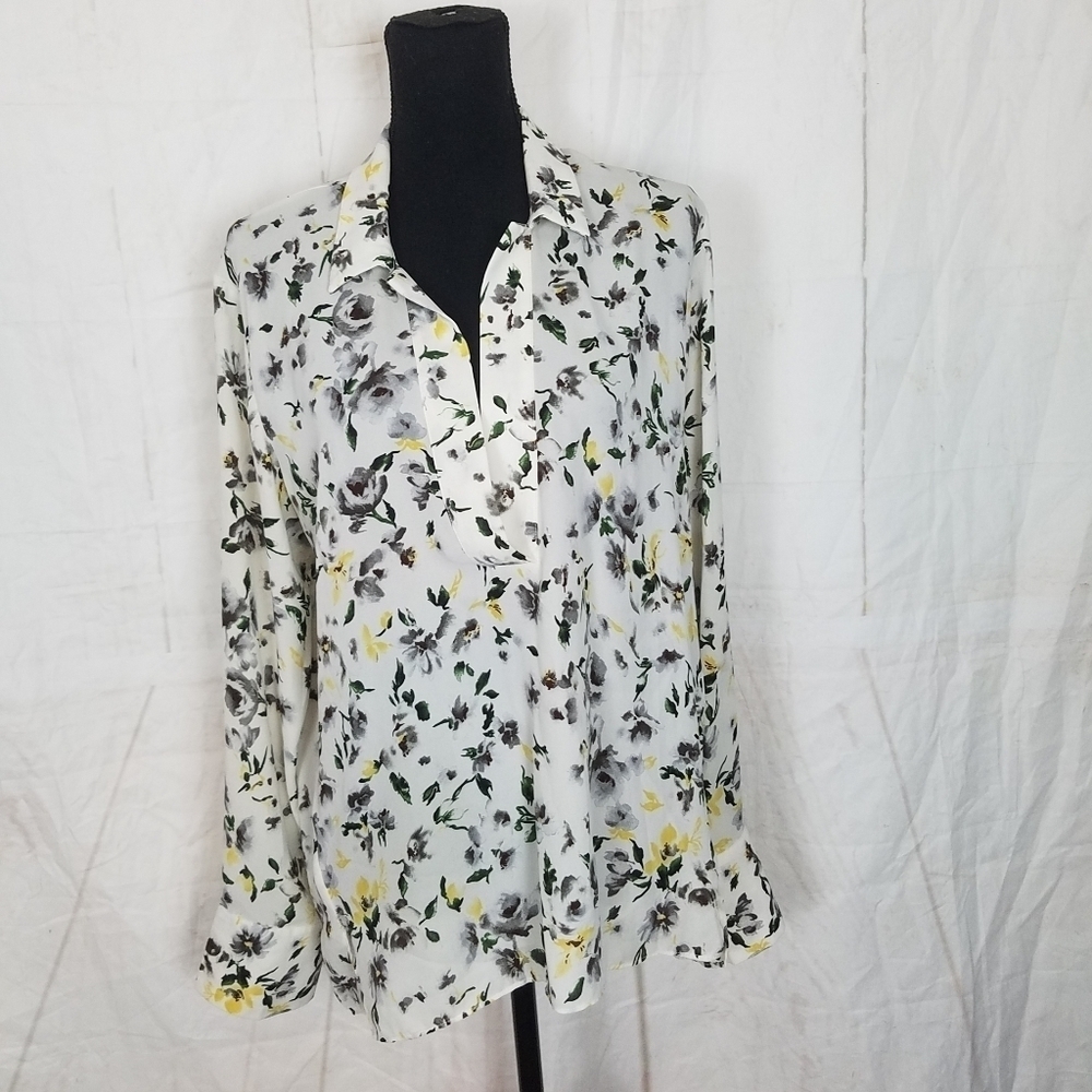 Callie Mac long sleeve popover floral top